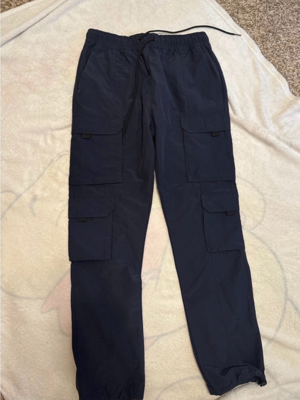 PacSun Men's Navy Cargo Jogger Pants